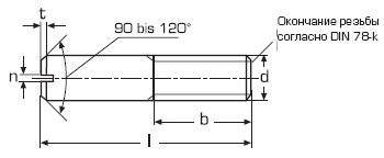 DIN 427 Винт установочный (штифт резьбовой) с неполной резьбой, плоским концом и прямым шлицем, ГОСТ 18746-80, EN ISO 2342