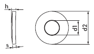 DIN 6796 Шайба пружинная тарельчатая для болтовых резьбовых соединений