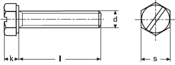 DIN 933 Болт высокопрочный с шестигранной головкой и прямым шлицем, полная резьба ГОСТ 7798, ГОСТ 7805