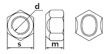 DIN 980 Гайка шестигранная самоконтрящаяся, самостопорящаяся со скошенными краями ISO 7042