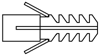 Дюбель универсальный нейлоновый M-S под болты, винты, шпильки с метрической резьбой